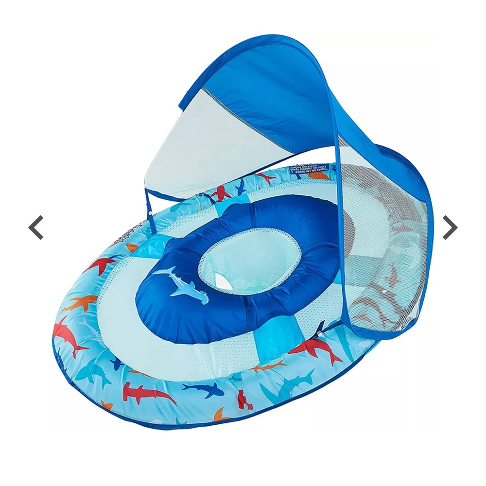 NWT Swimways Baby Pool Float 9-24 mos with Canopy